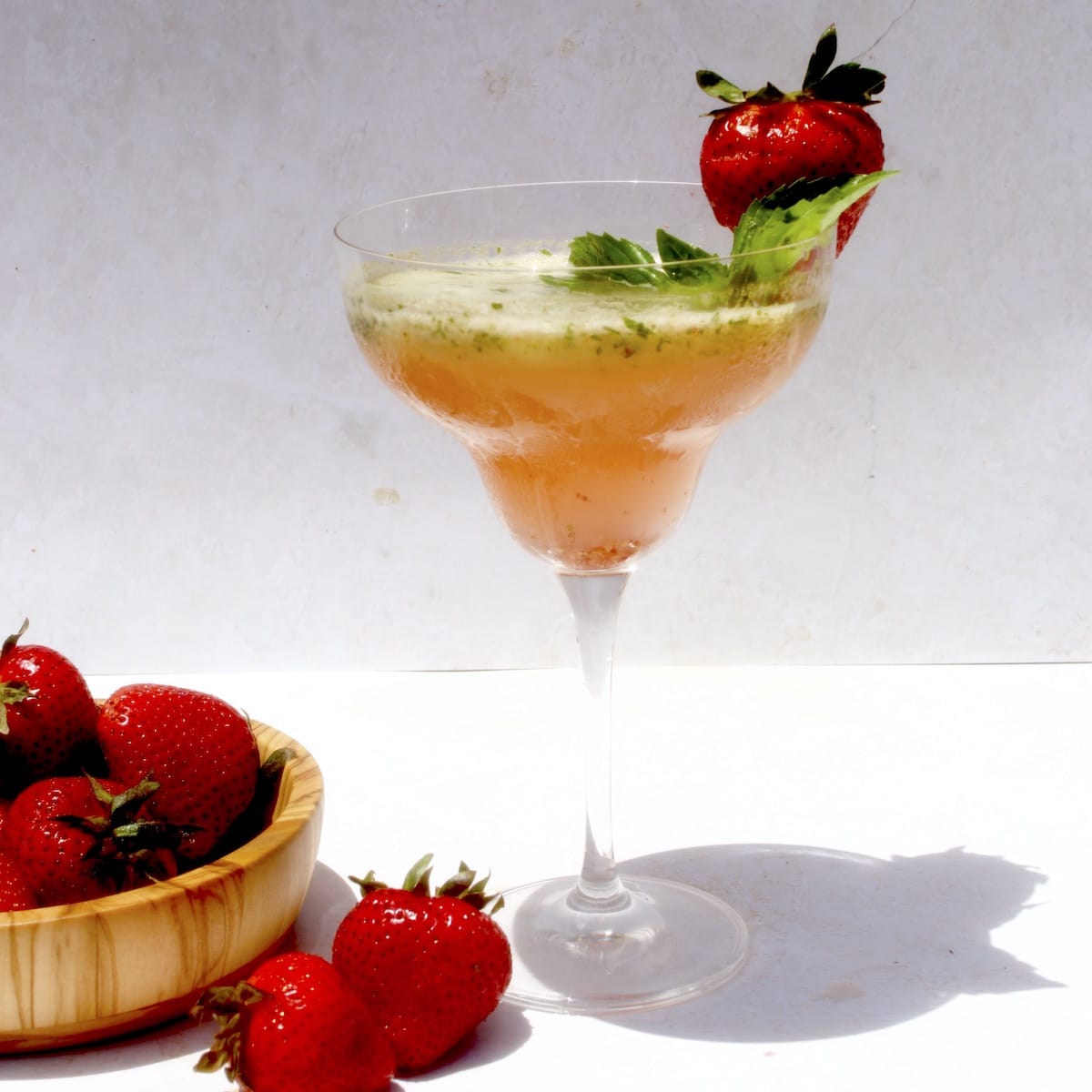 Jalisco 55 Strawberry-Basil Frozen Margarita