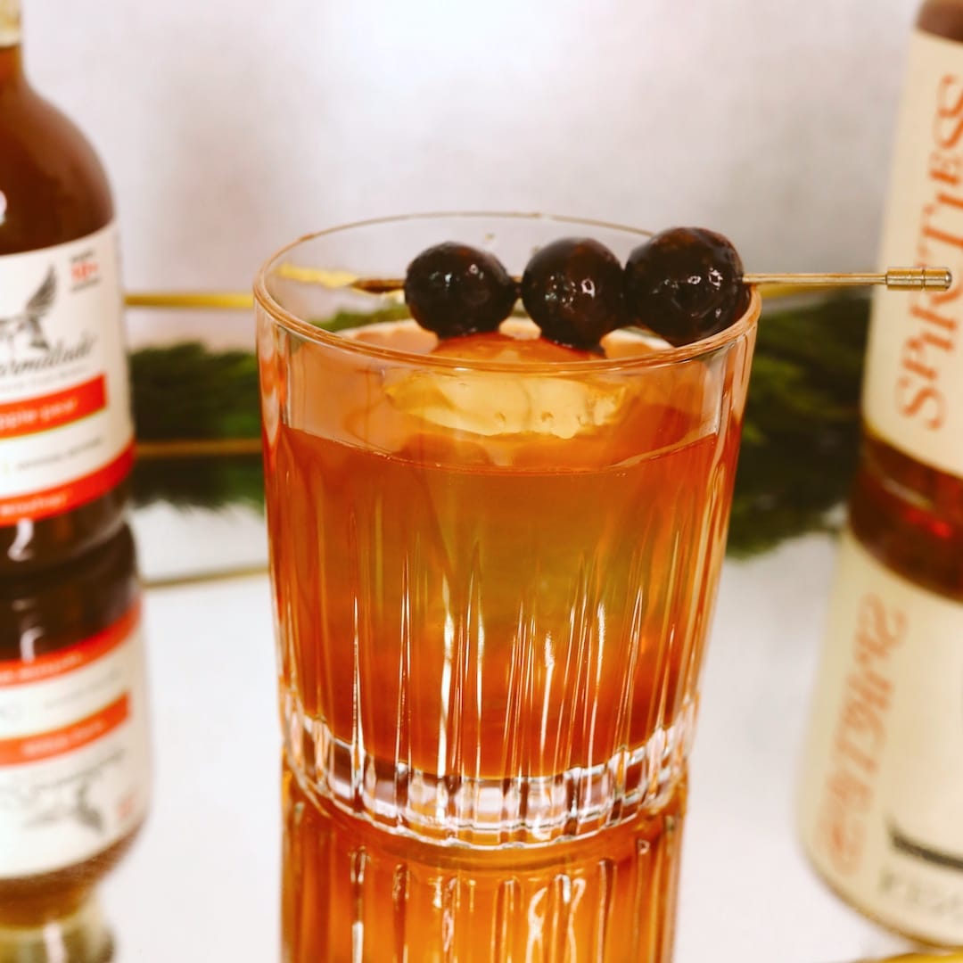 Spiritless Apple Pear Old Fashioned