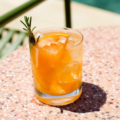 Spiritless Bourbon Grapefruit Cocktail