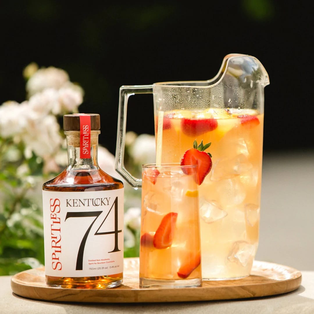 Spiritless Strawberry Mint Cocktail