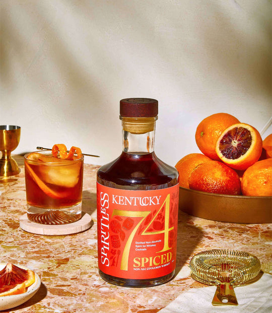 Non-Alcoholic Spiced Bourbon Whiskey | Kentucky 74 Spiced | Spiritless