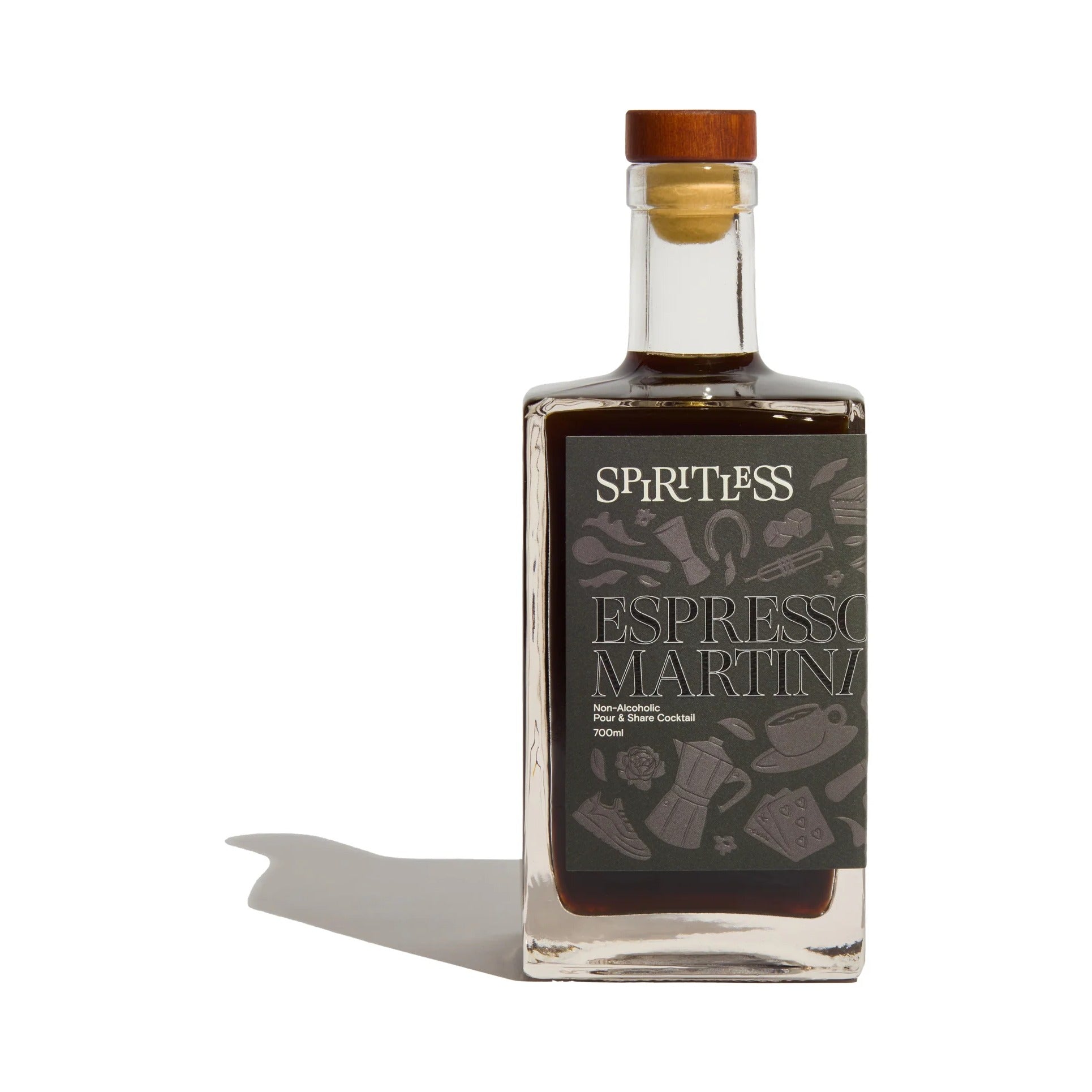 Spiritless Espresso Martini Pour & Share, 700ml bottle of non-alcoholic Espresso Martini