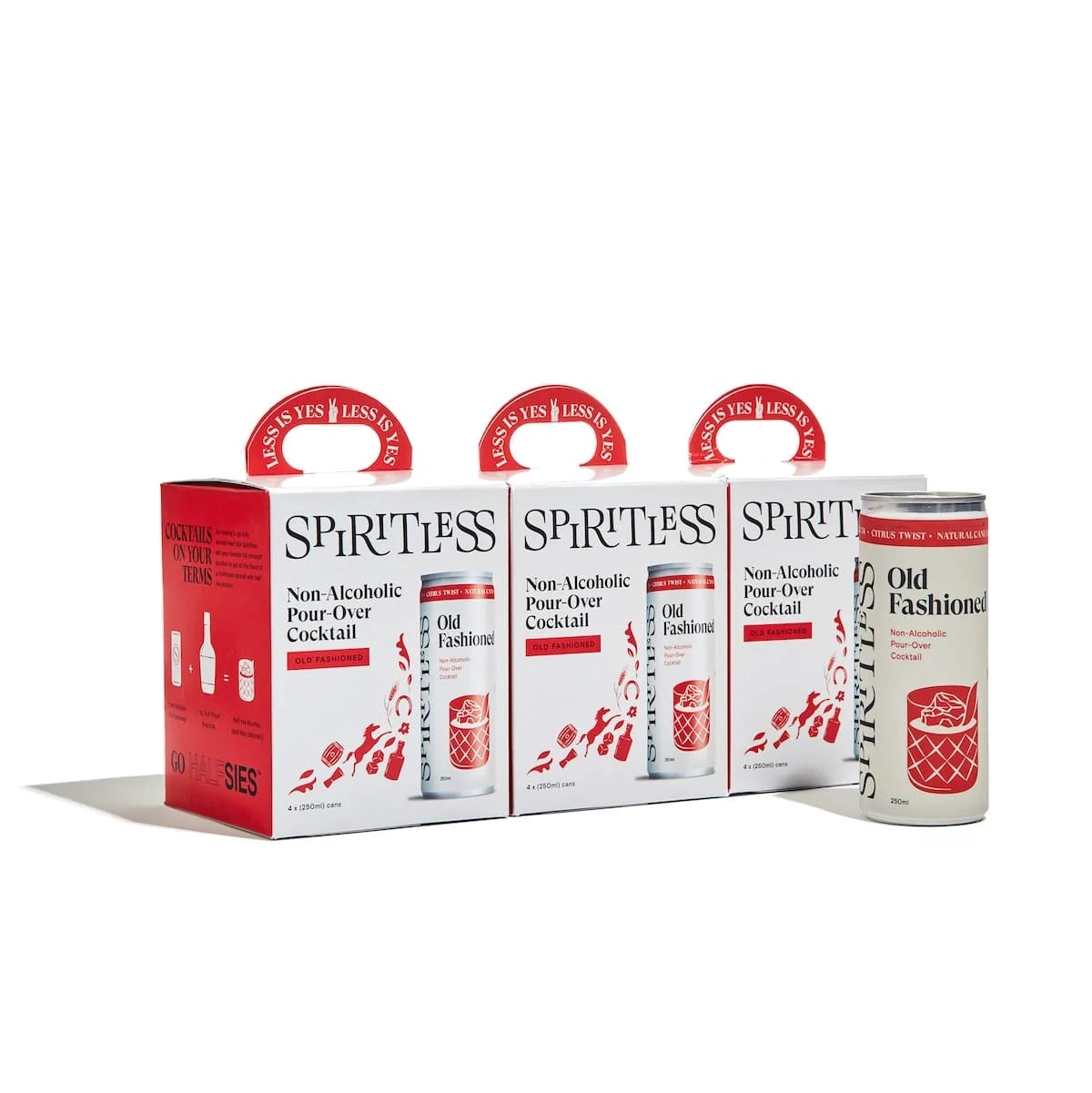 Three 4-packs of Spiritless non-alcoholic Old Fashioned pour-over cocktail cans (12-pack)