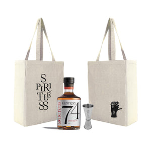 Spiritless Kentucky 74, Jigger, and Tote bundle